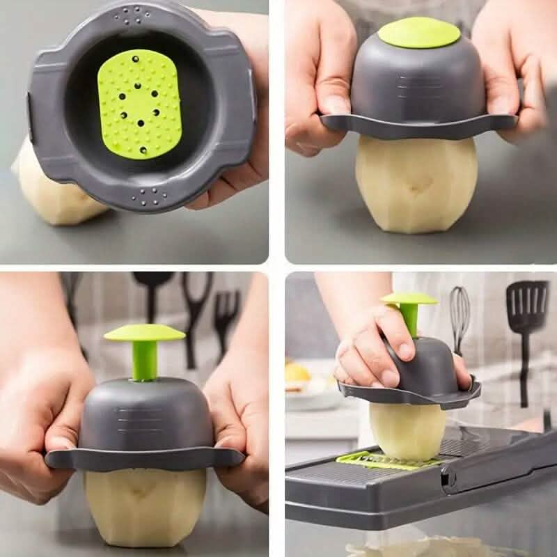 EasyPro vegetable chopper with multiple blade attachments kitchen gadget