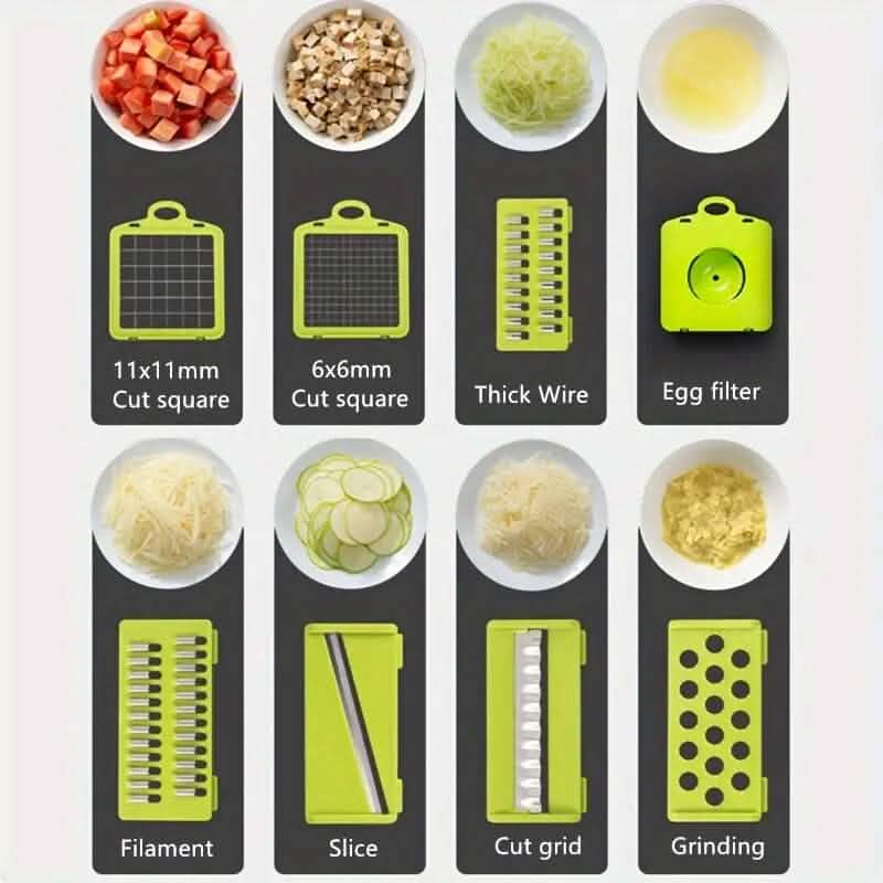 14-in-1 vegetable chopper dicing onions kitchen meal prep tool
