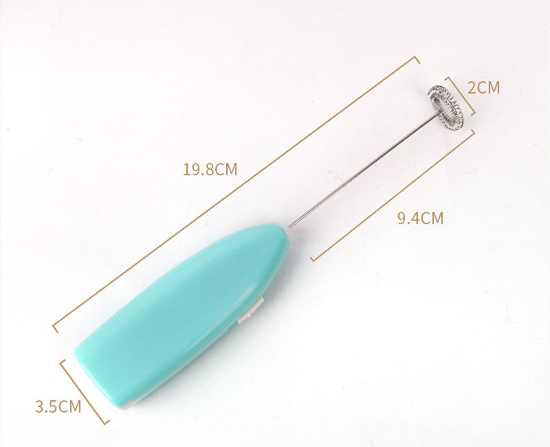 Electric milk frother egg beater black color compact kitchen tool