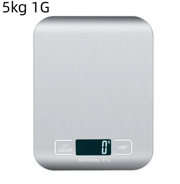 Digital Kitchen Scale – Stainless Steel Food Scale for Baking & Cooking