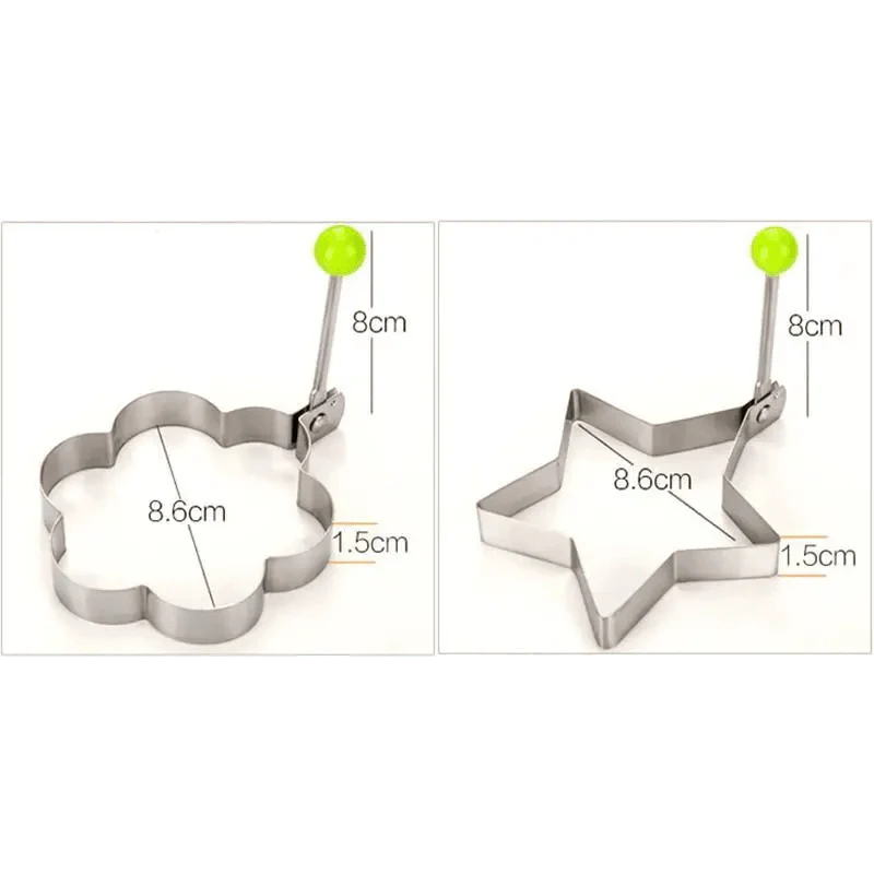 Fried egg shaper mold round ring stainless steel kitchen baking tool