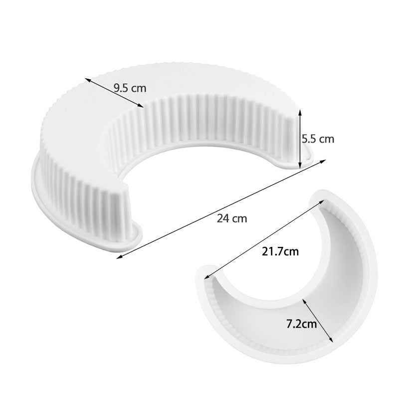 Moon Shape Silicone Cake Mold – Non-Stick Baking Pan