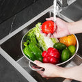 3-piece colander strainer set small medium large sizes kitchen