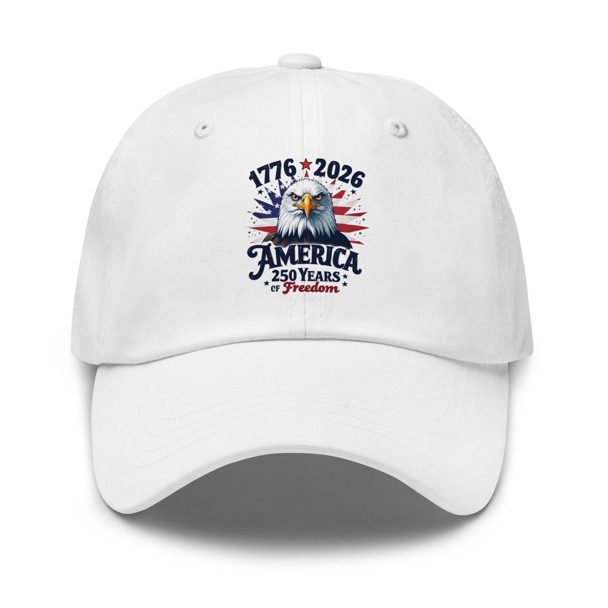 America 250th anniversary dad hat bald eagle patriotic USA cap 1776-2026