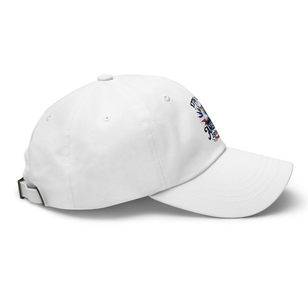 America 250th anniversary cap side view bald eagle embroidery