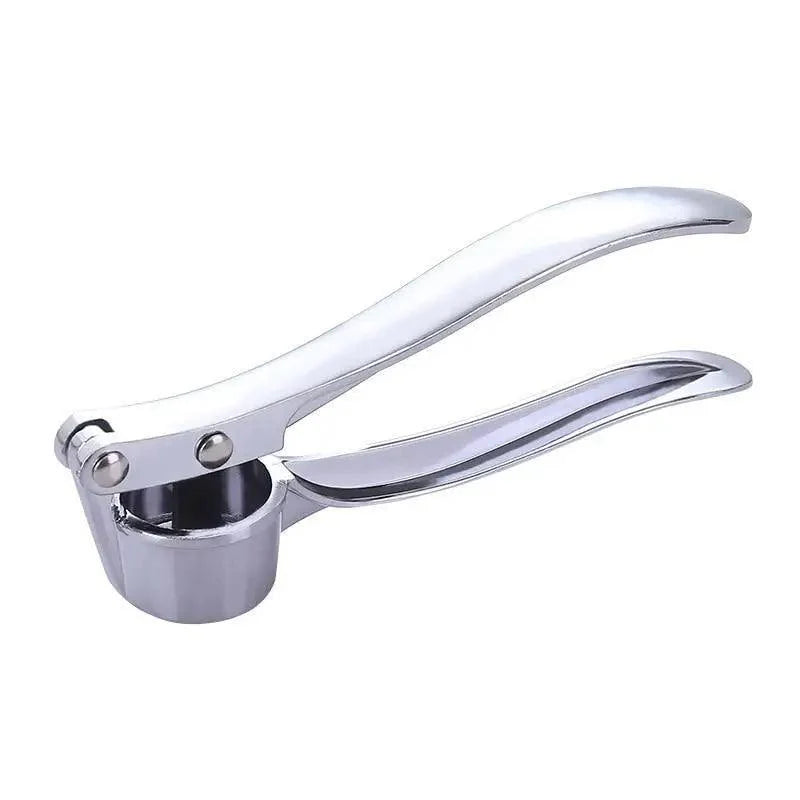 Stainless steel garlic ginger mincer tool product flat lay