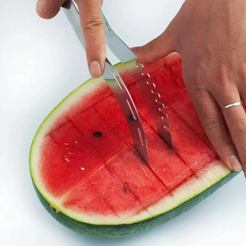 Eco-friendly watermelon fruit cutter knife in kitchen setting