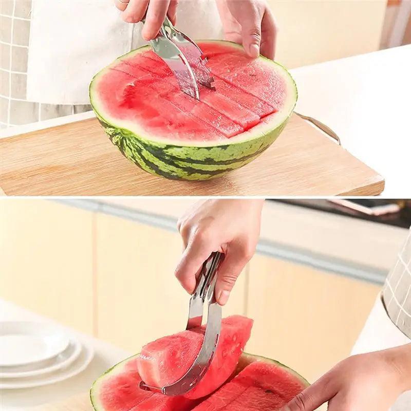Watermelon slicer and spoon kitchen tool packaging view