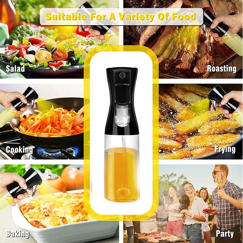 Olive oil mister spray bottle 304 stainless steel food-grade glass