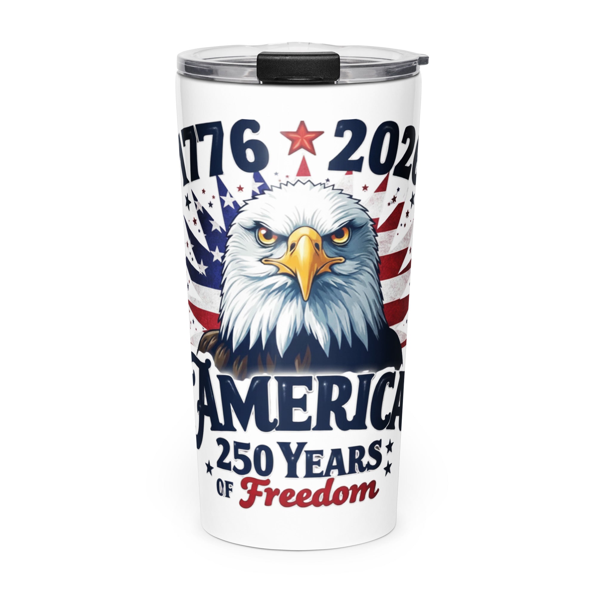 America 250 Years of Freedom 20oz stainless steel tumbler 1776-2026 limited edition
